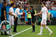 <p>Iran coach Carlos Queiroz is furious with the officials </p>