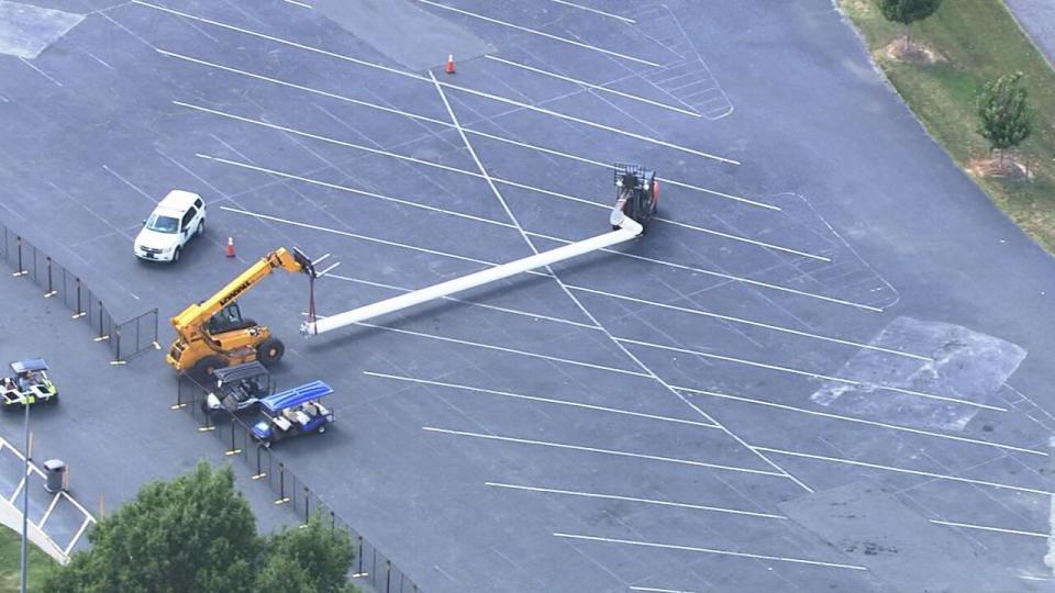 On July 12, workers began removing the old, cracked support beam to replace it. After the column is replaced, park officials said they will test Fury 325 multiple times to ensure the ride's safety.