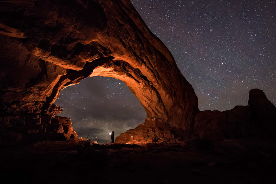 <p>“I hope the film inspires people to reconnect with the night and also [educates] the public about the damaging effects of light pollution.” (Photo: Brad Goldpaint/Caters News) </p>