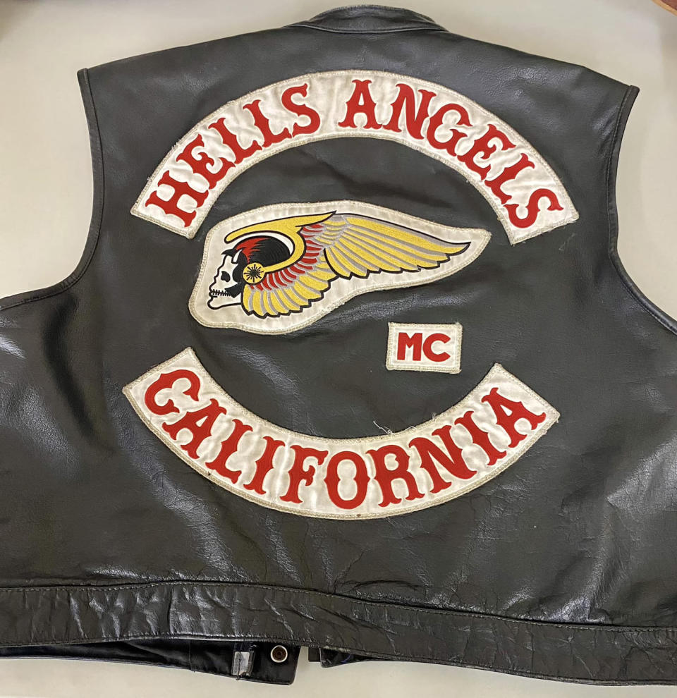 hells angels weapons guns mc motorcycle jacket (Kern County Sheriff's Office  via Facebook)