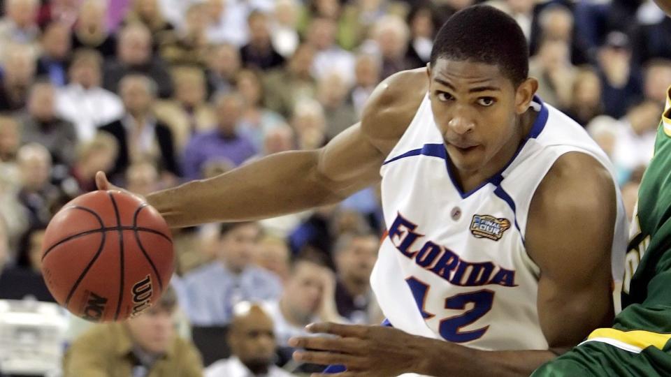 Mandatory Credit: Photo by Darron Cummings/AP/Shutterstock (6385402k)Al Horford Florida's Al Horford drives downcourt during the Final Four semifinal basketball game against George Mason in IndianapolisNCAA FINAL FOUR GEORGE MASON FLORIDA BASKETBALL, INDIANAPOLIS, USA.