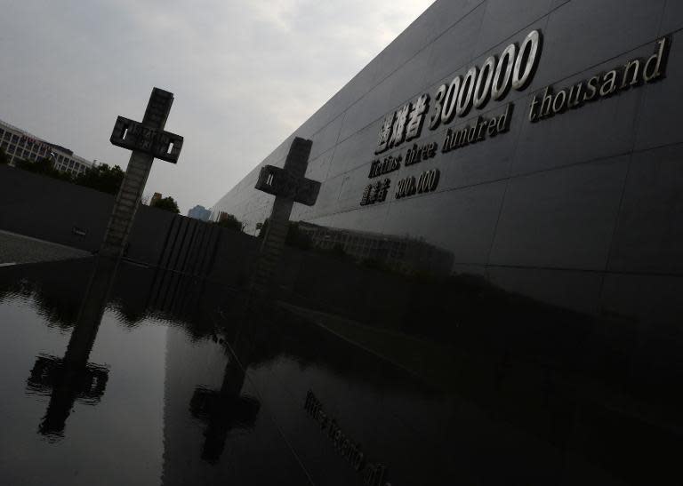 A memorial for victims of Japanese war crimes is seen at the Nanjing Massacre Memorial Museum, in Nanjing, on February 12, 2014