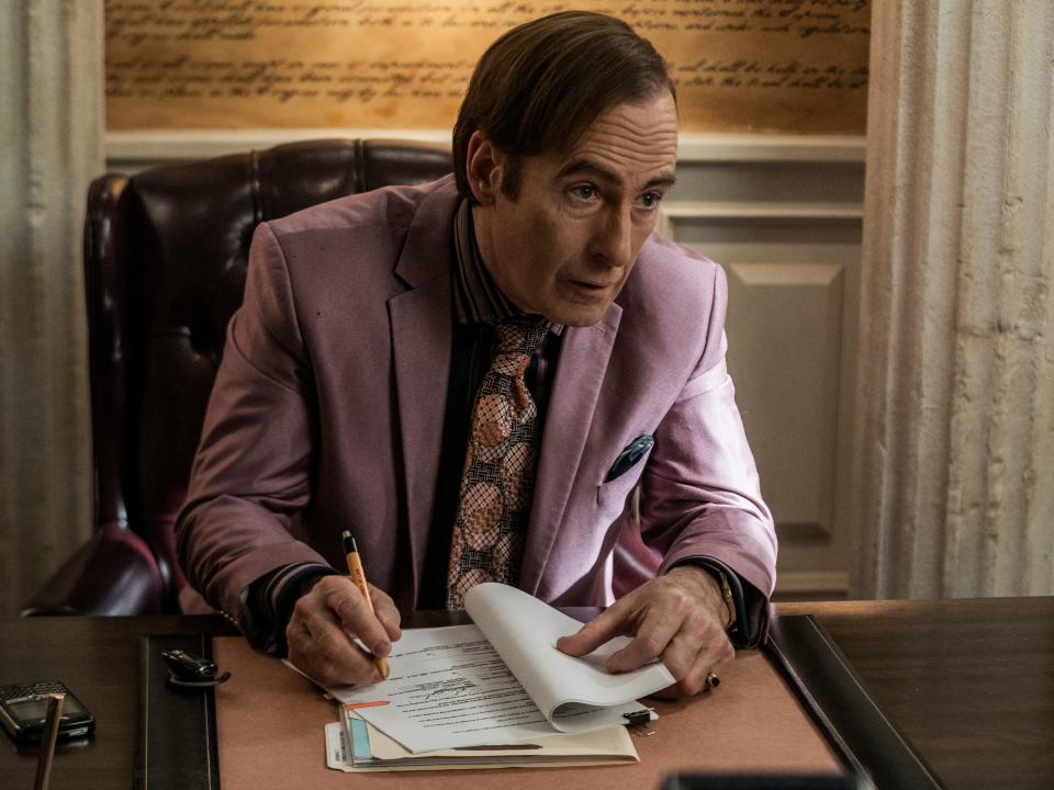 Bob Odenkirk as Jimmy McGill/Saul Goodman on Better Call Saul 612