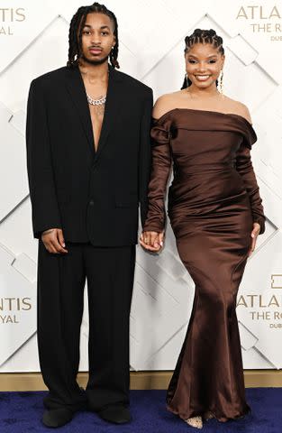 Jeff Spicer/Getty DDG and Halle Bailey attend the Grand Reveal Weekend for Atlantis The Royal, Dubai's new ultra-luxury hotel on January 21, 2023 in Dubai, United Arab Emirates.