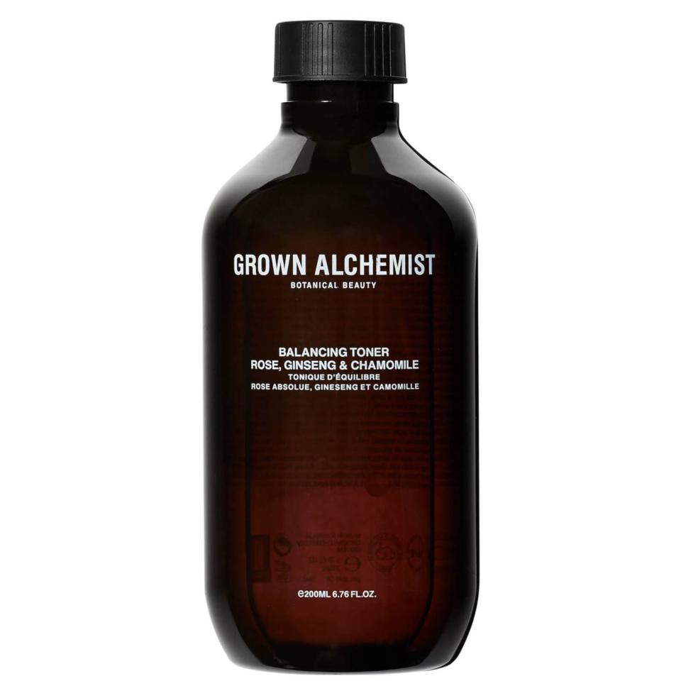 <p><a href="https://www.amazon.com/Grown-Alchemist-Balancing-Absolute-Chamomile/dp/B004898GH8/?tag=syn-yahoo-20&ascsubtag=%5Bartid%7C10056.g.40252922%5Bsrc%7Cyahoo-us" rel="nofollow noopener" target="_blank" data-ylk="slk:Shop Now;elm:context_link;itc:0;sec:content-canvas" class="link ">Shop Now</a></p><p>Balancing Toner</p><p>$36.00</p><span class="copyright">Amazon</span>