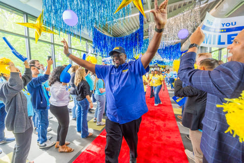 J.B. Hunt drivers walk the red carpet during the company's Million Mile Walk of Fame for achieving two, three, four and five million miles driven without a preventable accident. (Photo: Business Wire)