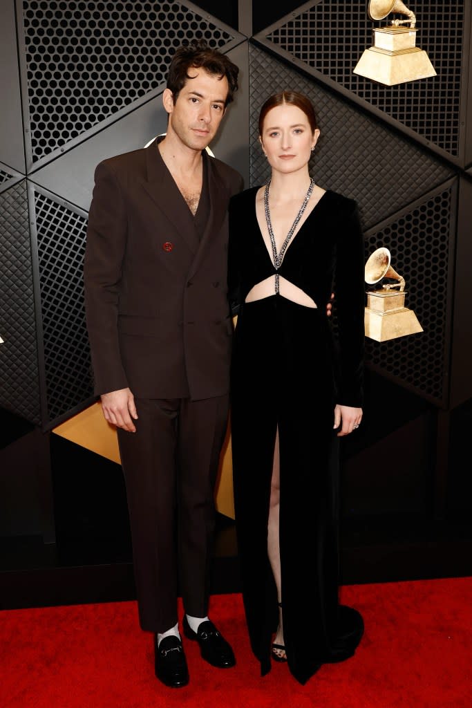 (L-R) Mark Ronson and Grace Gummer attend the 66th GRAMMY Awards at Crypto.com Arena on February 04, 2024 in Los Angeles, California.