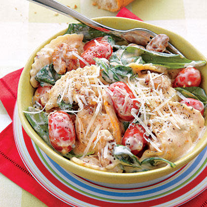 Wild Mushroom Pasta Alfredo with Walnuts