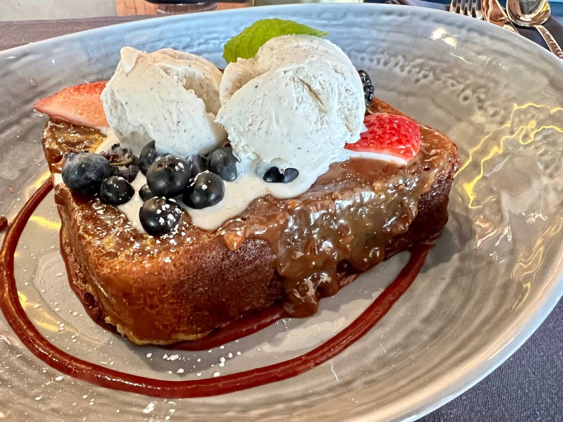 French toast with a goat-milk caramel sauce at Don Artemio. Bud Kennedy/bud@star-telegram.com