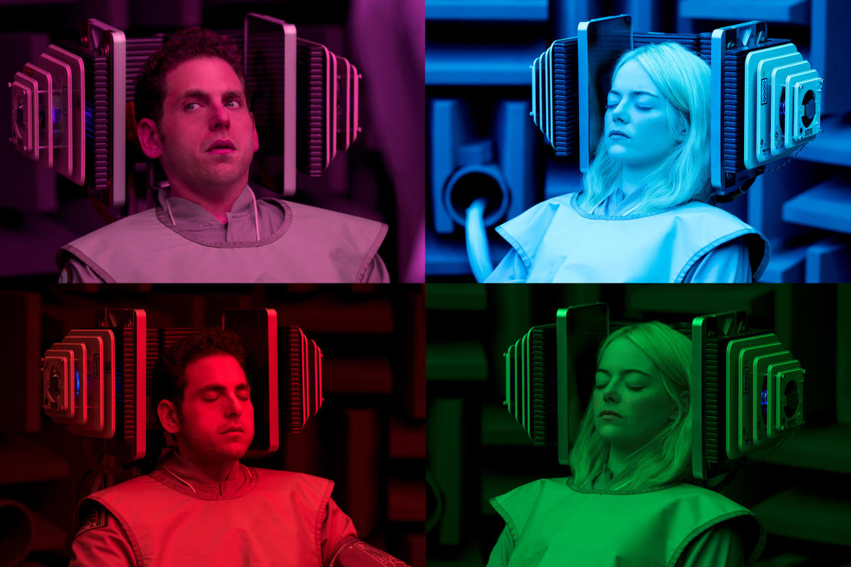 Jonah Hill and Emma Stone star in one of the most hotly anticipated Netflix shows of 2018, Maniac. (Michele K. Short / Netflix)