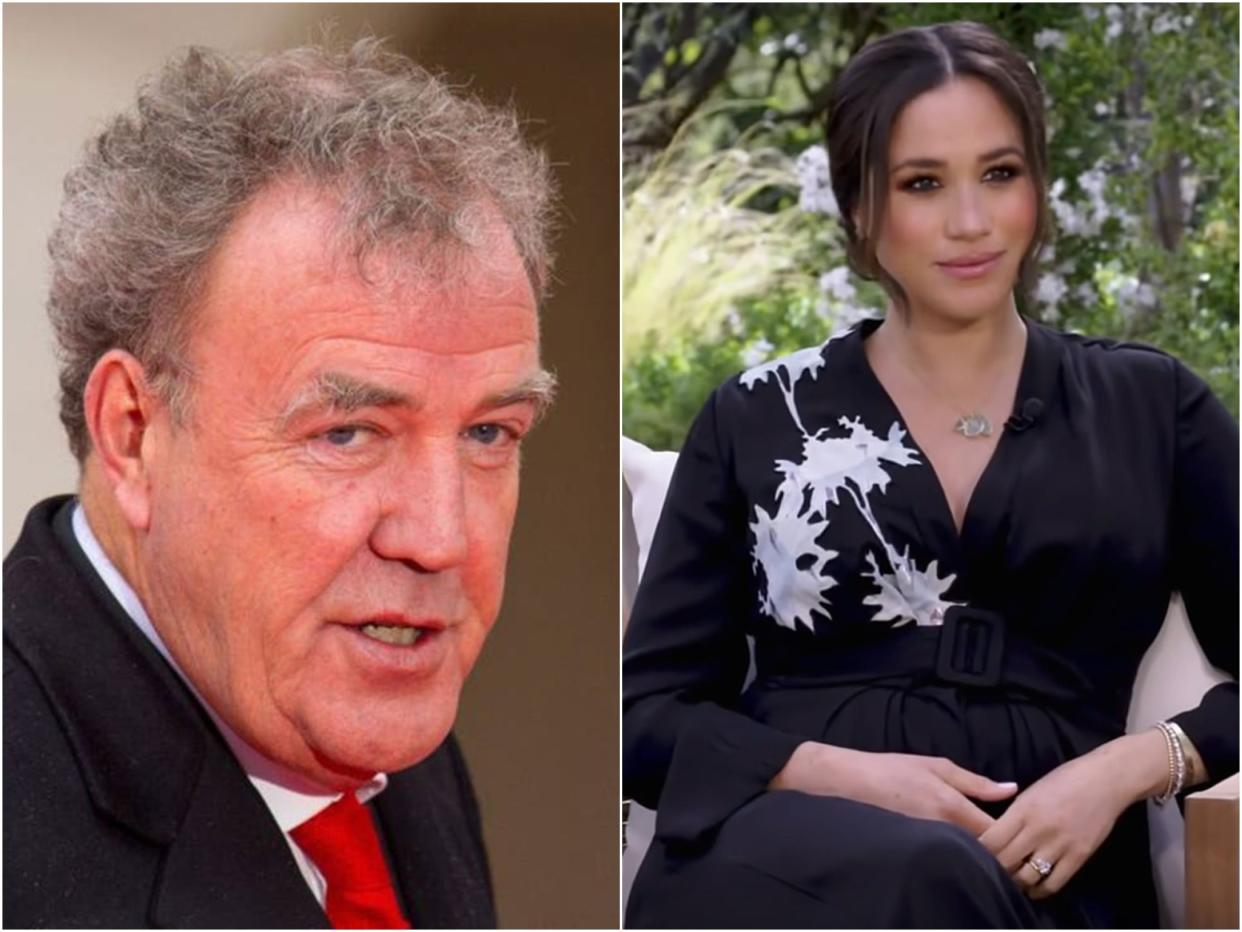 Jeremy Clarkson and Meghan Markle (m)