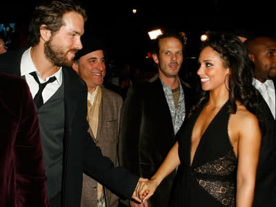 <p>(L-R) Peter Berg and Alicia Keys attend the 'Smokin Aces' world premiere held at the Grauman's Chinese Theatre on January 18, 2007 in Hollywood California.</p>