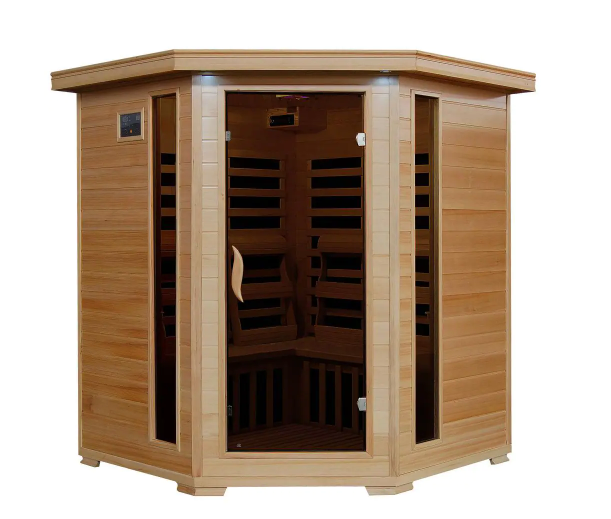 radiant sauna on white background