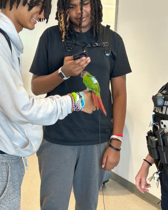 Five-O visiting Willow Spring High School (Fuquay-Varina Police Department)