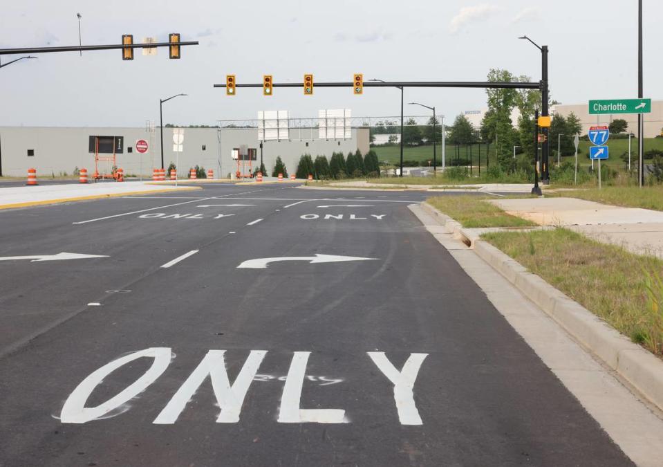 For now, drivers are only allowed to flow in one direction along Palmetto Parkway. Rock Hill worked with the state transportation department to allow one-way access at Exit 81 for the BMX World Championships last month. The opposite direction leads to the former Carolina Panthers site.