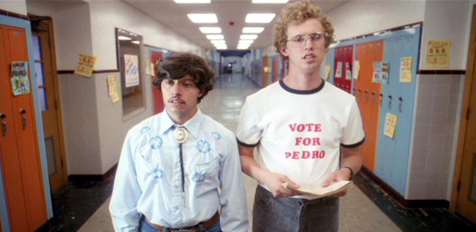 Efren Ramirez, left, and Jon Heder in the cult hit "Napoleon Dynamite."