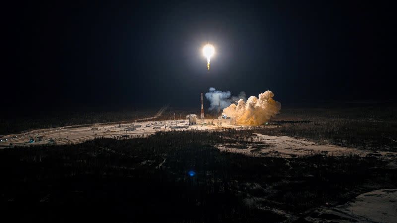 Rocket booster with OneWeb satellites blasts off at Vostochny Cosmodrome in Russian Far East