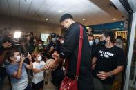 NBA finals MVP Antetokounmpo brings trophy home to Greece