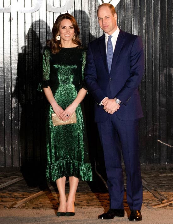 Kate Middleton con vestido de fiesta