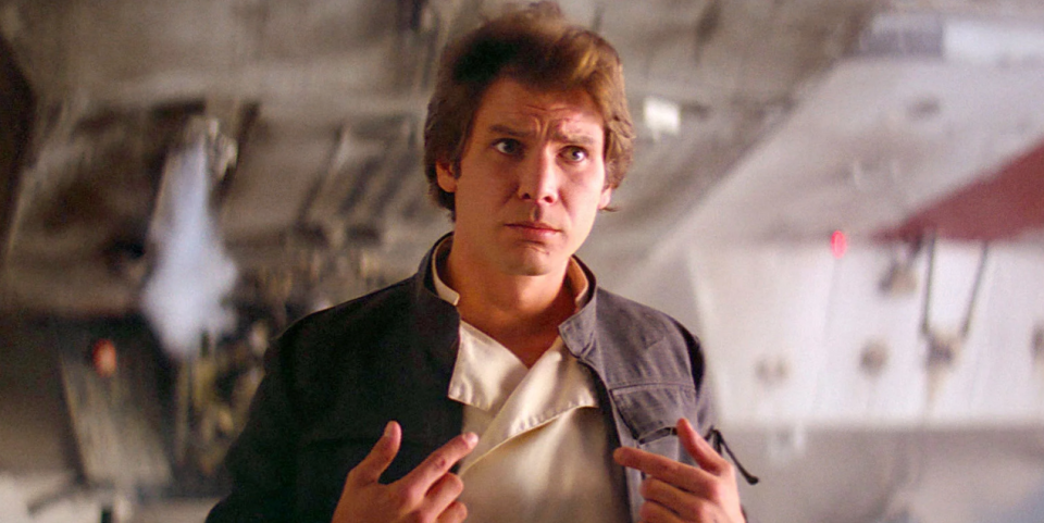 <p>Han Solo's exit from <em>The Empire Strikes Back </em>is undeniably cool (no pun intended), but the first script for the 1980 film had Han Solo going on an epic journey to hunt down his stepfather who supposedly had information vital to the rebellion. </p><p><span>More Here: </span><a href="https://www.popularmechanics.com/culture/movies/a29884776/next-star-wars-movies/" rel="nofollow noopener" target="_blank" data-ylk="slk:What Is Star Wars Without the Skywalkers?;elm:context_link;itc:0;sec:content-canvas" class="link ">W<strong>hat Is Star Wars Without the Skywalkers?</strong></a></p><p>With already one major bit of family drama at the center of the original trilogy, it's probably best we didn't have another. </p>