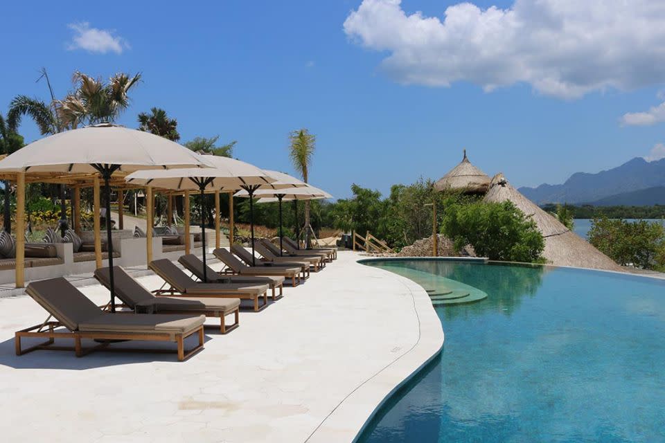 The Menjangan has an incredible infinity pool looking out over the bay and forests. Source: Deborah Dickson-Smith