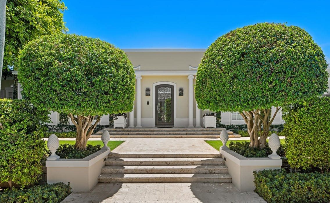 Agents Cristina Condon and Kevin Condo of Sotheby's International Realty have set a price of $16.85 million for this house at 302 Via Linda on the corner of North Lake Way.