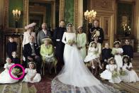 <p>But fret not: For the larger family photo, Ivy shared her bouquet with Florence. Their <a rel="nofollow noopener" href="https://www.goodhousekeeping.com/life/a19632534/meghan-markle-maid-of-honor-jessica-mulroney/" target="_blank" data-ylk="slk:parents;elm:context_link;itc:0;sec:content-canvas" class="link ">parents</a> would be so proud!</p>