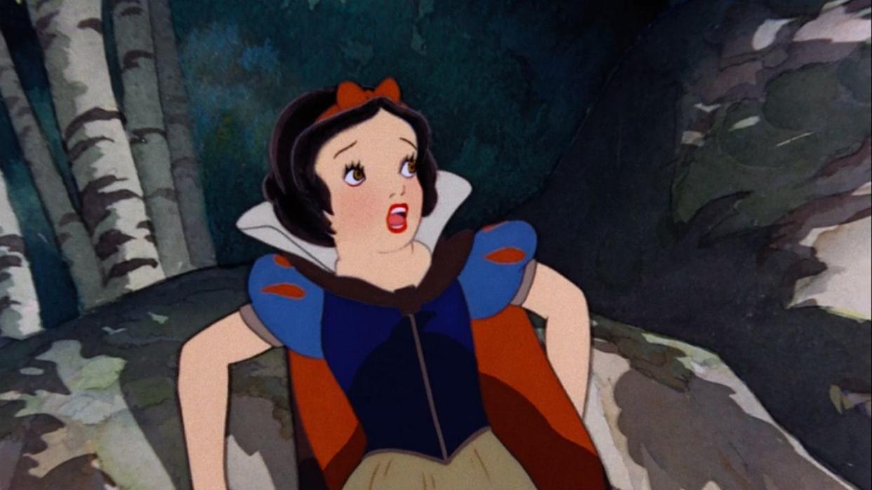  Snow White being attacked by the huntsman. 