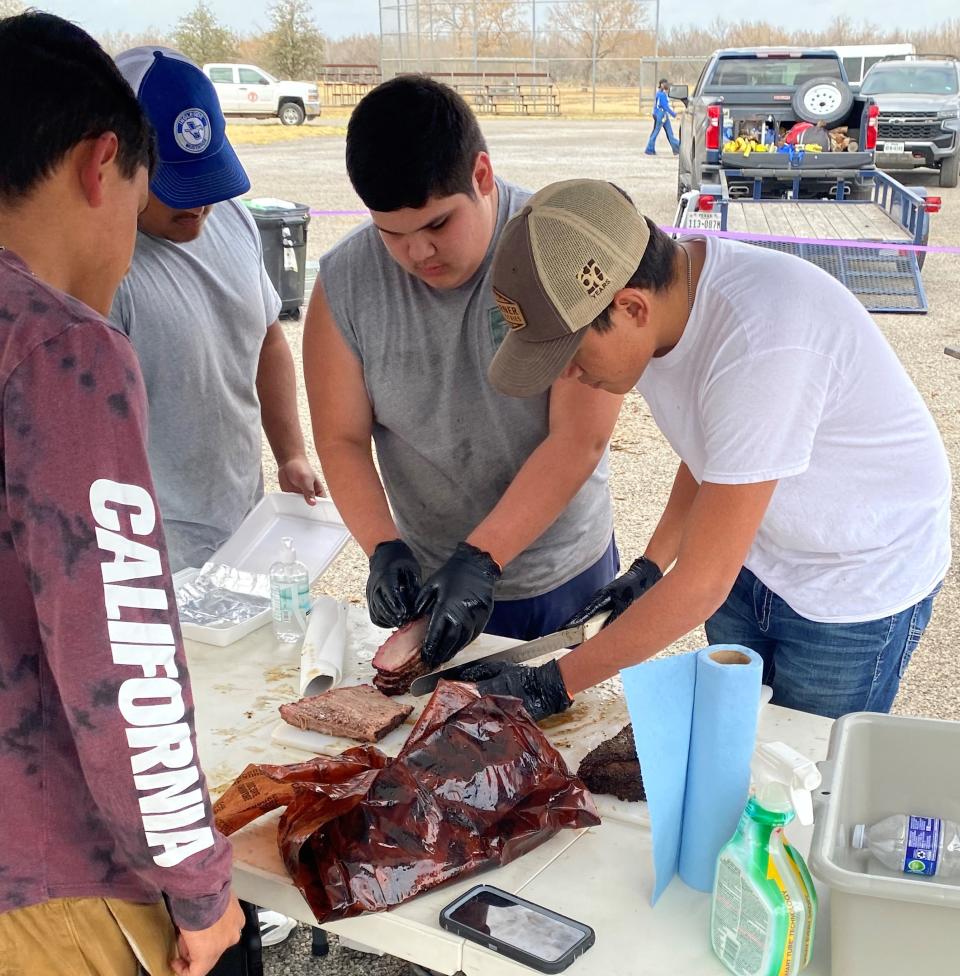 Gavin Rodriguez, Ramon Tristan, Logan McGrath and Noah Rodriguez formed Ingleside High School's first barbecue team and began joining competitions in January 2023.