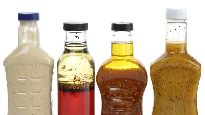 Selection of salad dressings