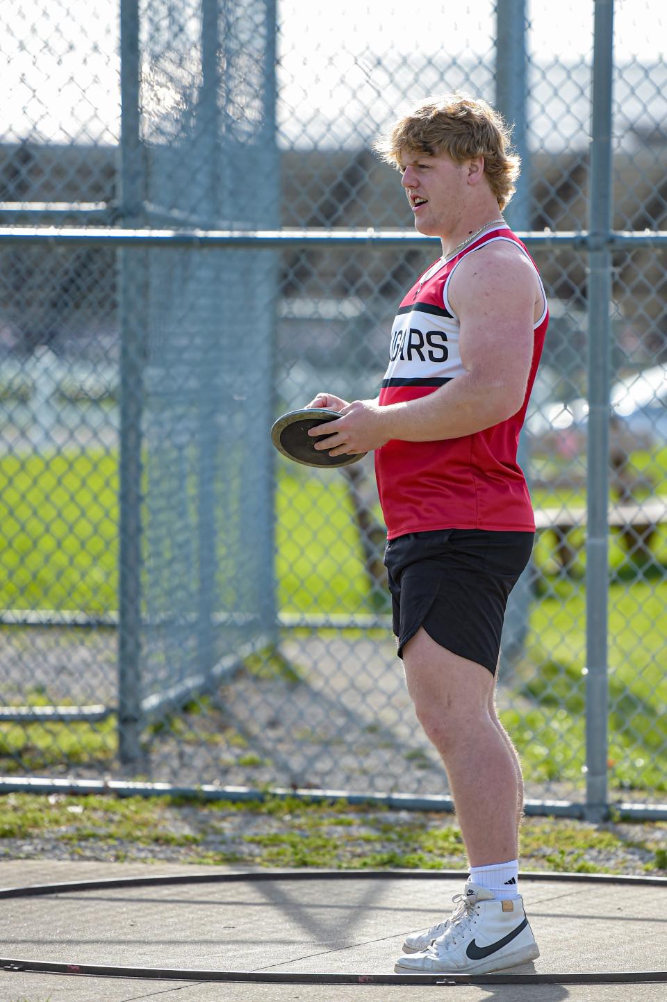 Crestview senior Wade Bolin is closing in on shot put and discus records that have stood at the school for more than 60 years.