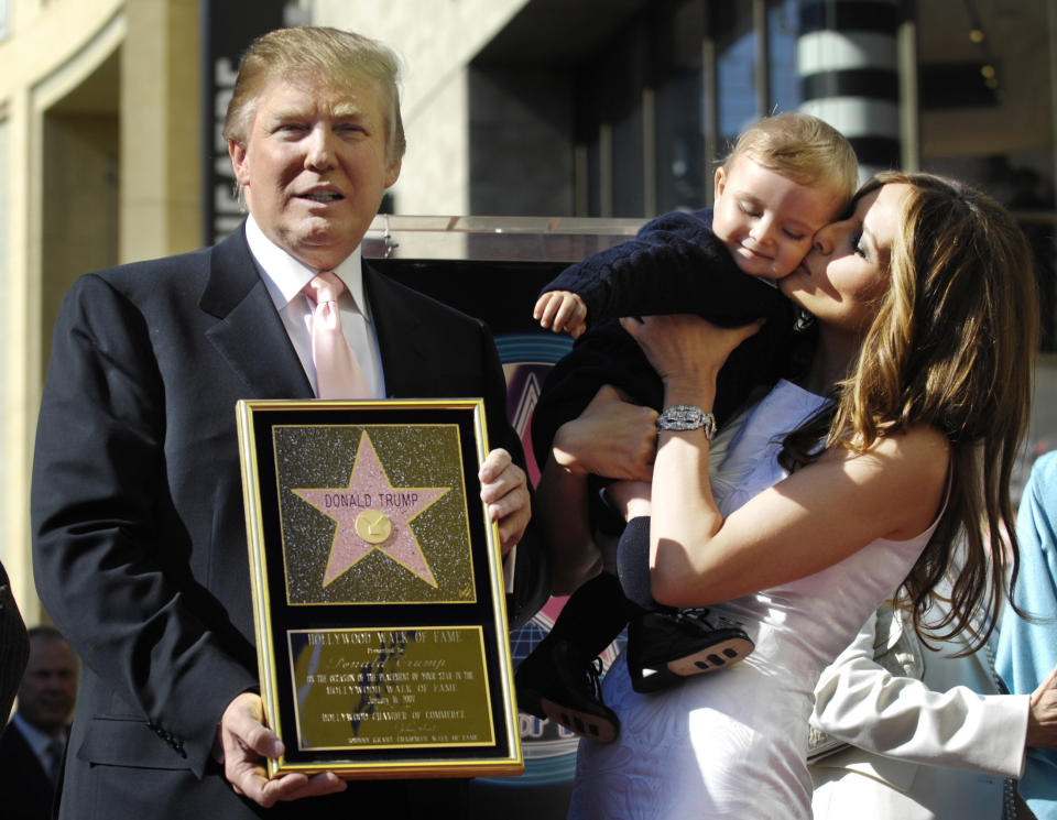 Trump's star was placed in 2007 for his work on the Miss Universe pageant. (Photo: Chris Pizzello / Reuters)