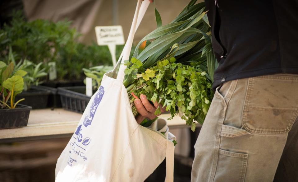 Greens at a local farmers market