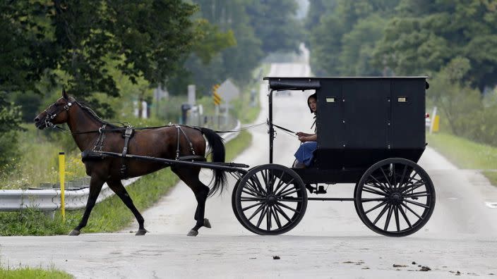 Una joven Amish de Ohio. (Tony Dejak/AP)