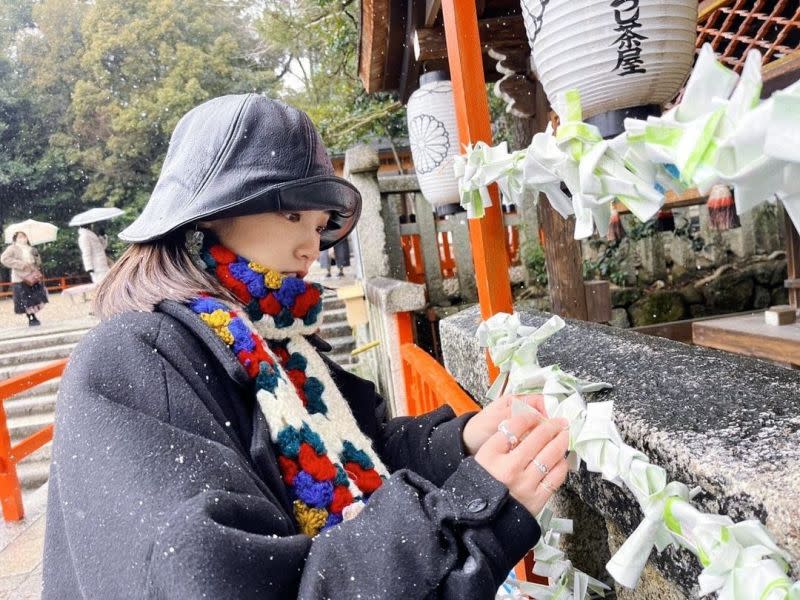 ▲王淨與曹佑寧同遊日本京都，甜蜜視角照再曝光。（圖／翻攝自王淨Instagram）