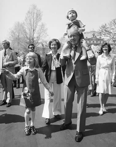 Bettmann/Getty The Carters at the White House Easter Egg Roll