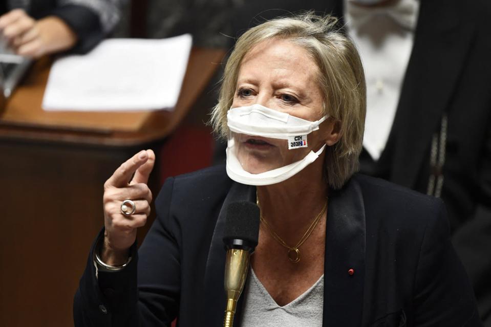 La secrétaire d'Etat chargée des Personnes handicapées Sophie Cluzel, le 17 novembre 2020 à l'Assemblée nationale. - BERTRAND GUAY - AFP