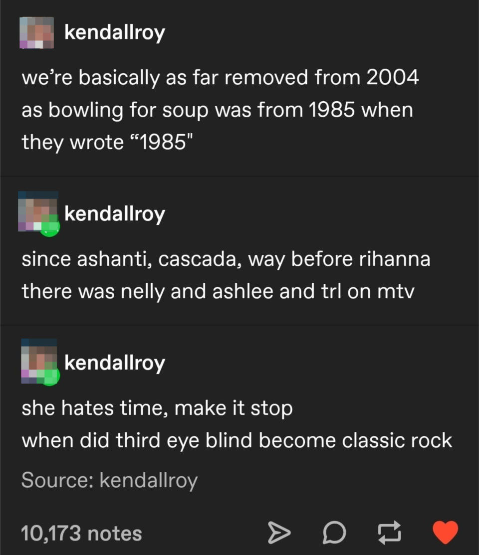 person pointing out 1985 would be about 2002 if it was written today