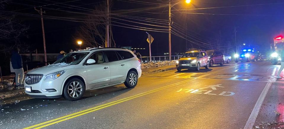 The Main Street area where a pedestrian was struck in Durham Tuesday, Jan. 24, 2023.