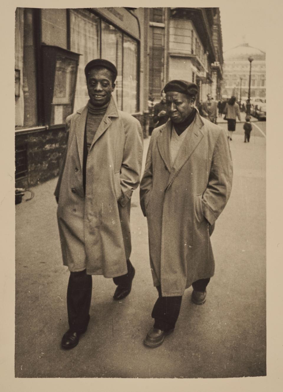 James Baldwin and Beauford Delaney, Paris, circa 1960.  E