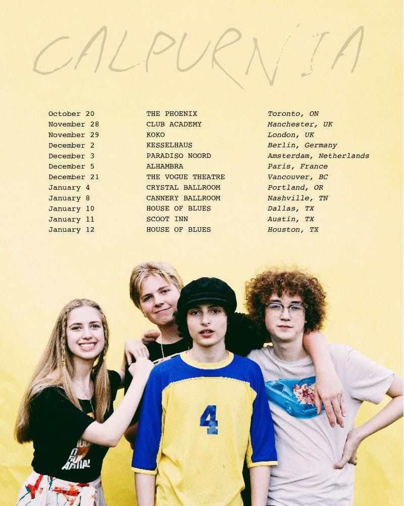 Calpurnia 2018 world tour dates