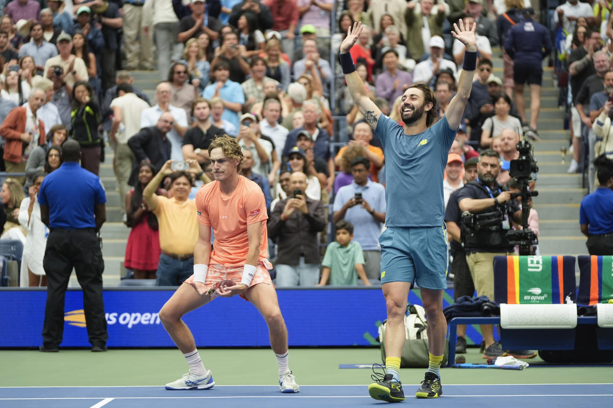 Max Purcell and Jordan Thompson of Australia win the US Open men’s doubles title