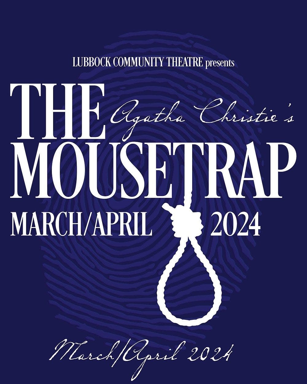Lubbock Community Theater presents the Agatha Christie mystery "The Mousetrap."