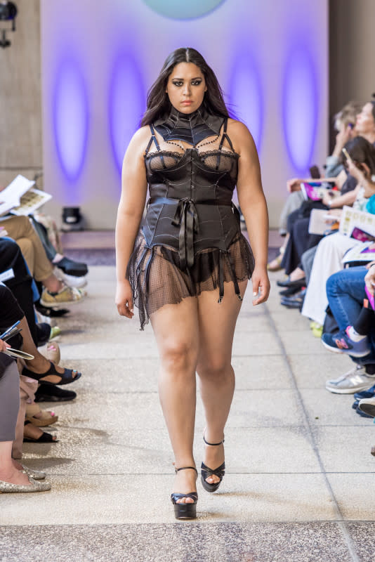 A design by Samantha Morales, class of 2023, on the 2023 FIT Future of Fashion runway.<p>Photo: Courtesy of FIT</p>