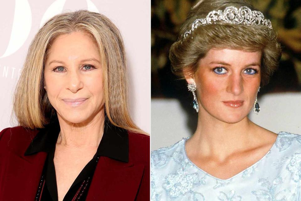 <p>Todd Williamson/Getty; Georges De Keerle / FSP / Liaison Agency</p> Barbra Streisand shared a sweet anecdote about Princess Diana in her new memoir My Name Is Barbra.