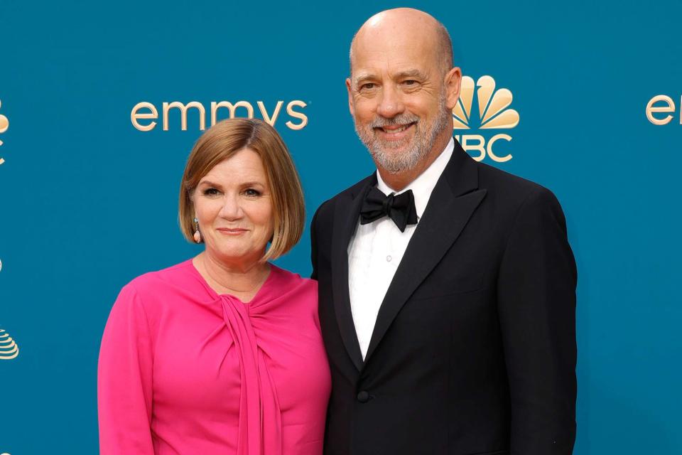 <p>Frazer Harrison/Getty</p> Mare Winningham and Anthony Edwards attend the 74th Primetime Emmys on September 12, 2022 in Los Angeles, California. 