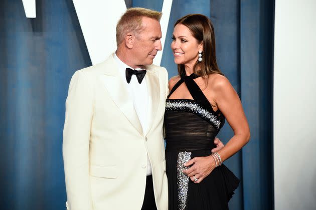 Kevin Costner and Christine Baumgartner were married at Costner's ranch in Aspen, Colorado, in 2004.