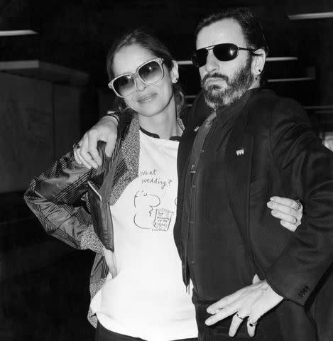 <p>Mirrorpix/Courtesy Everett</p> Ringo Starr and Barbara Bach in 1981