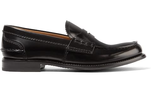 Church's Pembrey glossed-leather loafers - Credit: Net-A-Porter