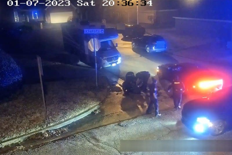 Video footage recorded on police body-worn cameras and a pole camera taken on the evening of January 7 in Memphis shows officers kicking and punching Tyre Nichols during a traffic stop. File Photo courtesy of City of Memphis